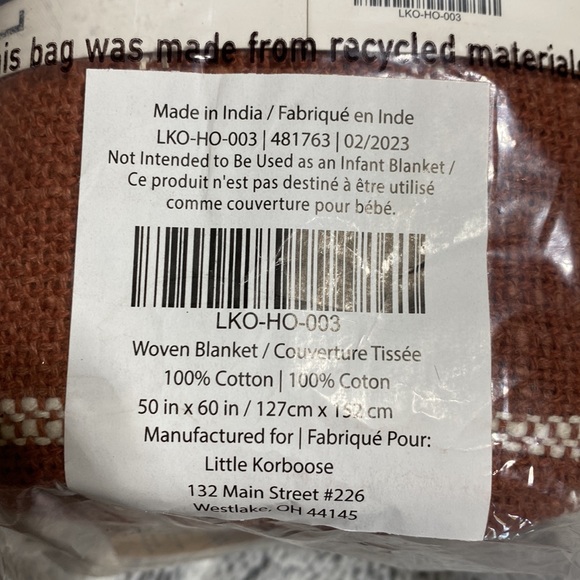 Little Korboose by April Nemeth Woven Throw Blanket - Picture 7 of 7